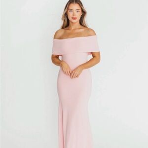 Worth Collective - Monroe Maxi Dress in Dusty Pink - Bump Friendly